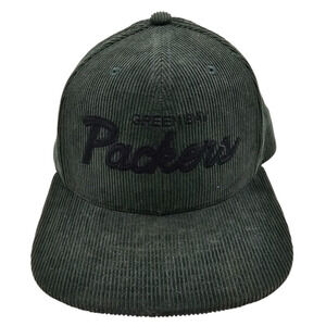 Mitchell & Ness Green Green Bay Packers Corduroy Snapback Hat